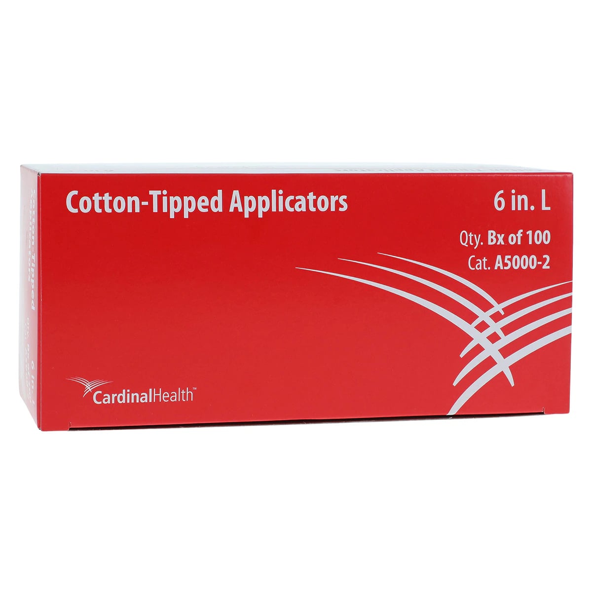 Cardinal Health Sterile Cotton-Tipped Applicators, Wood Shaft, 6 in, 100/Box