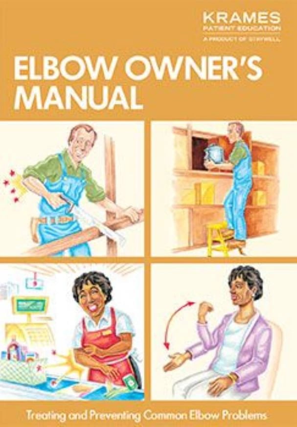 Krames Communications Elbow Pain Educational Brochure, English, 16 Pages, Each