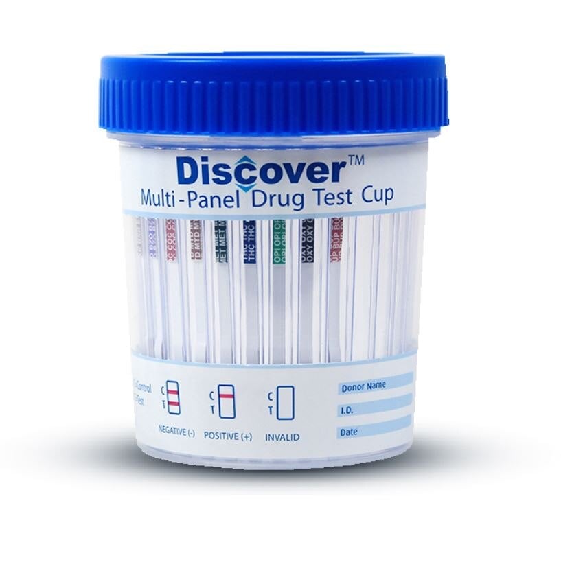 Discover DoA Cup 10 Panel Drug Screen Test Cup, CLIA Waived, 25/Box