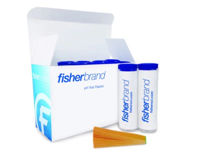 Fisherbrand pH Test Strips, 0-14 Range, 10/Case