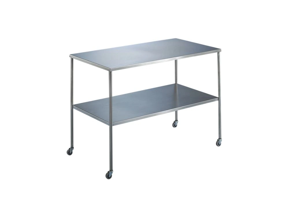 Blickman Industries Stainless Steel Instrument Table with Shelf