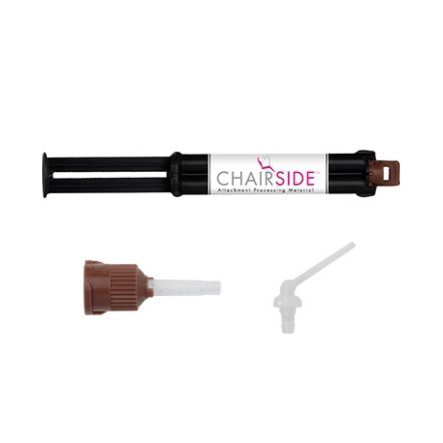 Zest Anchors Chairside Attachment Processing Material, 4mL Syringe, Normal Set with 15 Brown Mixing Tips and 15 Angled Tips, 01KZ65A792T9A6XGVE09PTDFSA