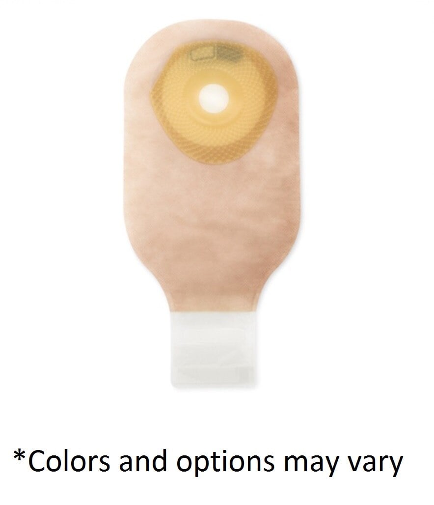 Hollister Premier One-Piece Drainable Ostomy Pouch, Cut-to-Fit, Beige, 12"