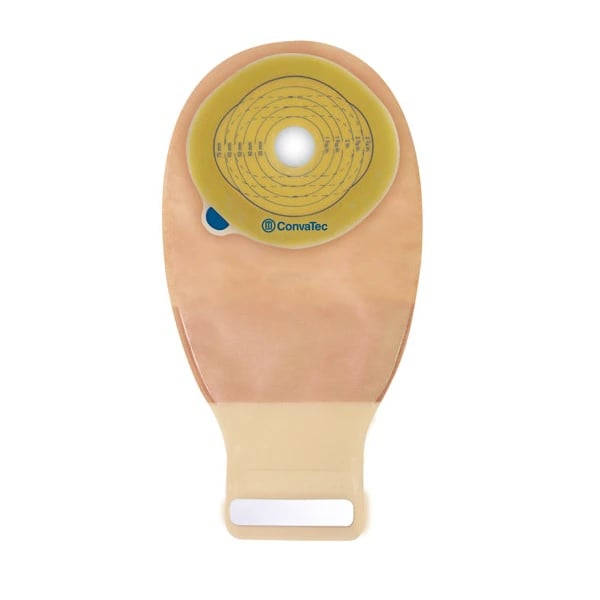 ConvaTec Esteem 1-Piece Ostomy Pouch, Transparent, 2-7mm Stoma, Drainable