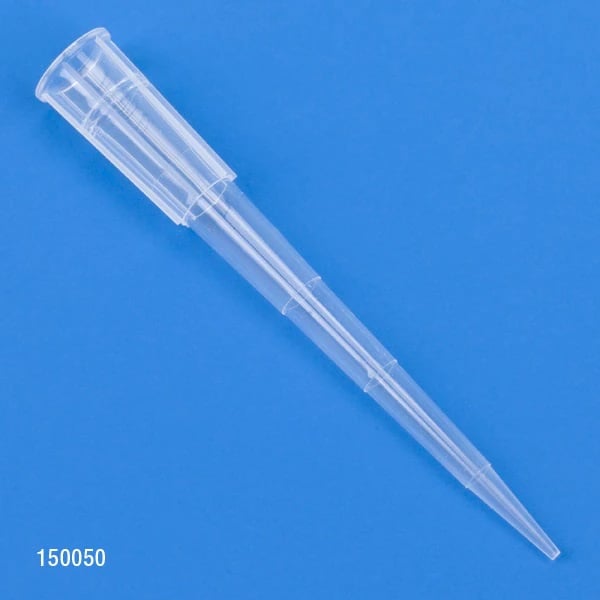 Globe Scientific Pipette Tips, 1-200 µL, Graduated, 54 mm, Sterile, Low Retention, Universal Fit, Natural, 960/Box (10 Racks of 96)