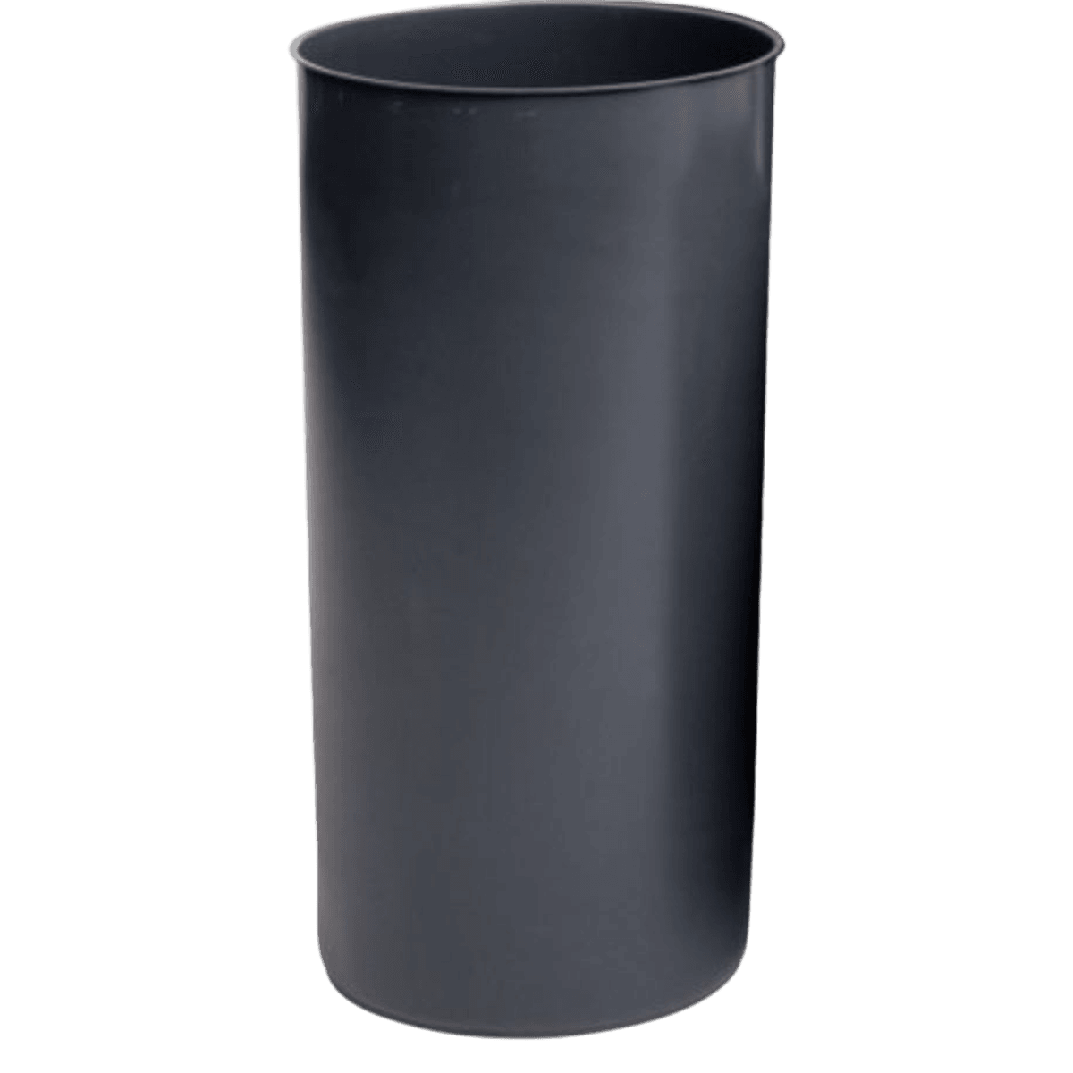 Untouchable Resin Trash Can, Gray, 12 Gallon, No Lid, 4/Package