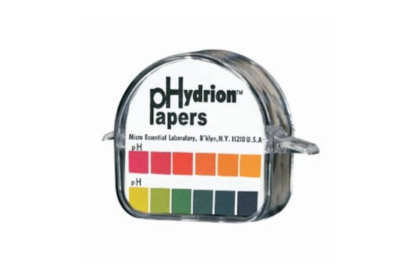 Hydrion pH Test Strips, 1-14 Range with Color Chart, 2 Rolls/Package