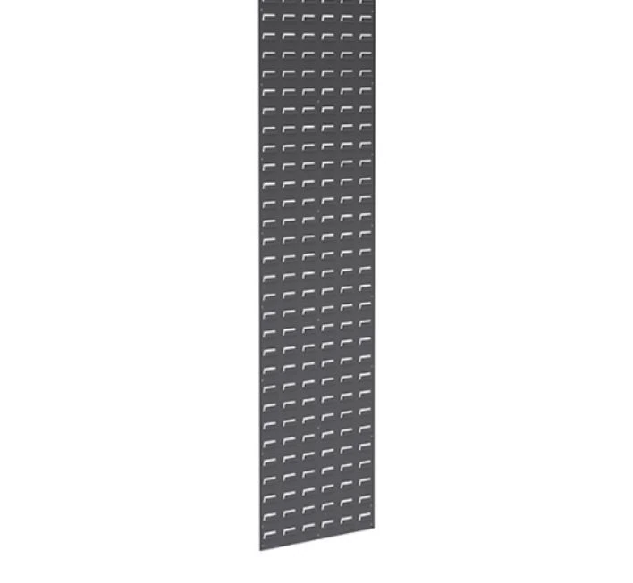 Akro-Mils Louvered Wall Mount Panel for Plastic Bins, Metal, 18" x 61"