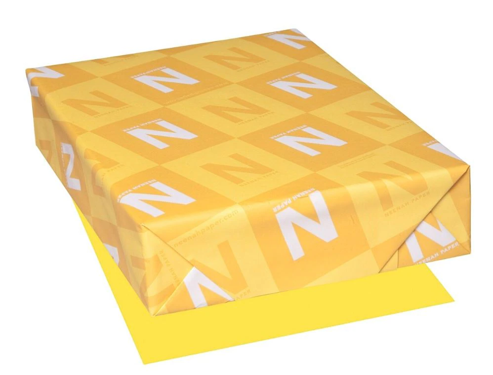 Astrobrights Premium Color Copy Paper, 8.5 x 11 Inches, Solar Yellow, 500 Sheets/Ream