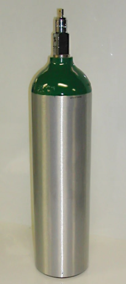Mada Medical Products Oxygen Cylinder, Size E, Non-Magnetic, Empty, with Wrench Valve