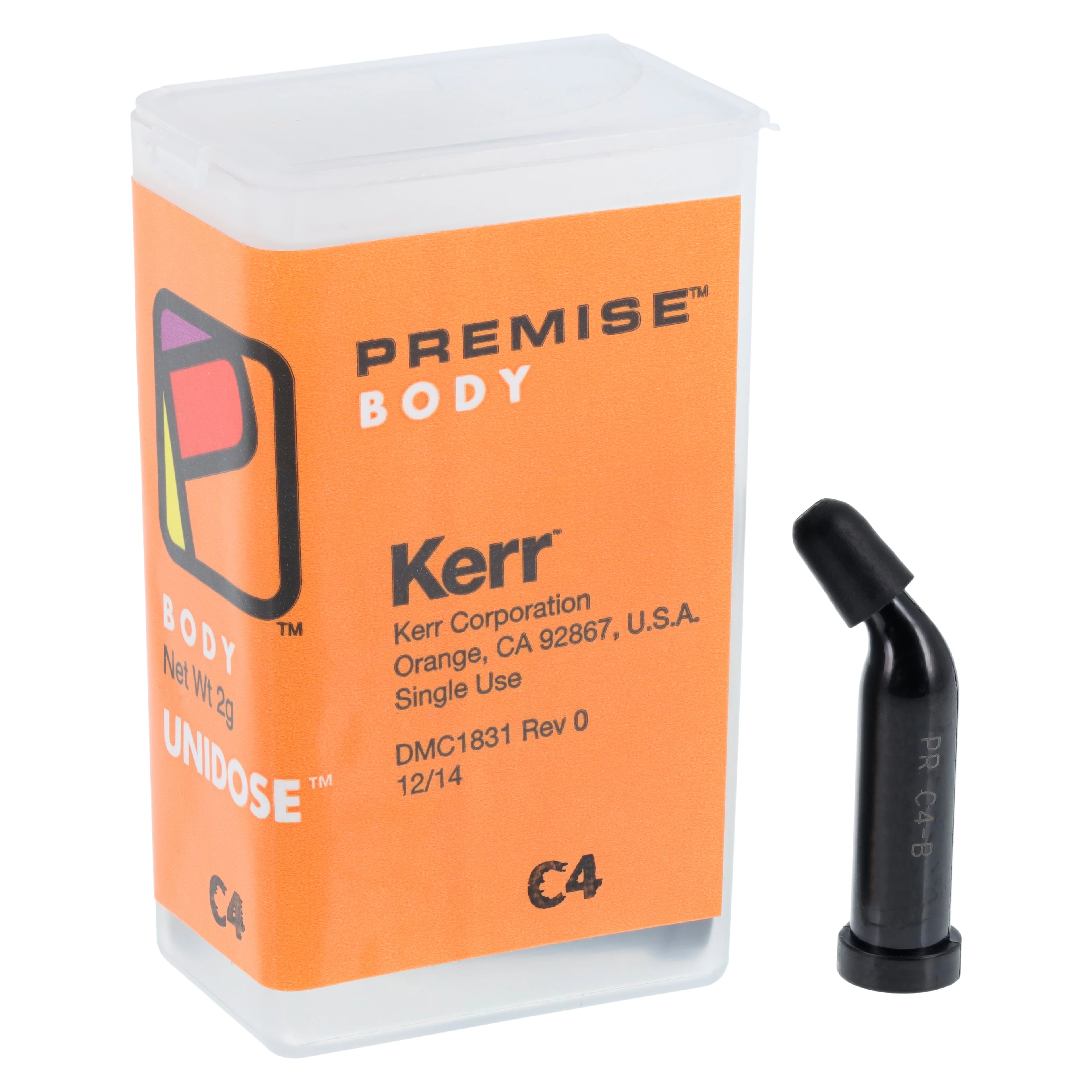 Premise Universal Nanofilled Composite, Body Shade C4, 0.2 g Unidose Refill, 20/Pk, 32662
