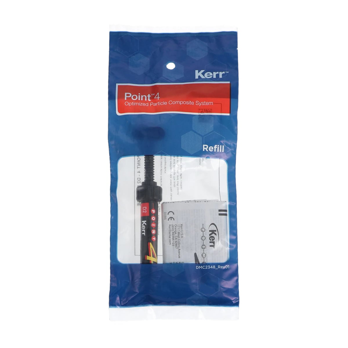 Kerr Point 4 Optimized Particle Composite Syringe Refill, Body Shade D2, 4 g, #29889