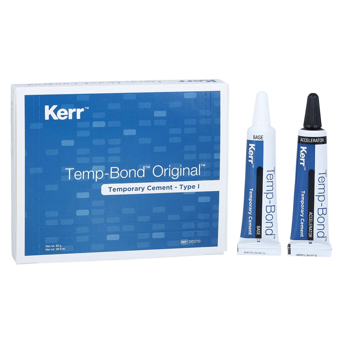 TempBond Temporary Cement, Original Tube Kit, 50 g Base & 15 g Accelerator, 1/Pk, 00370