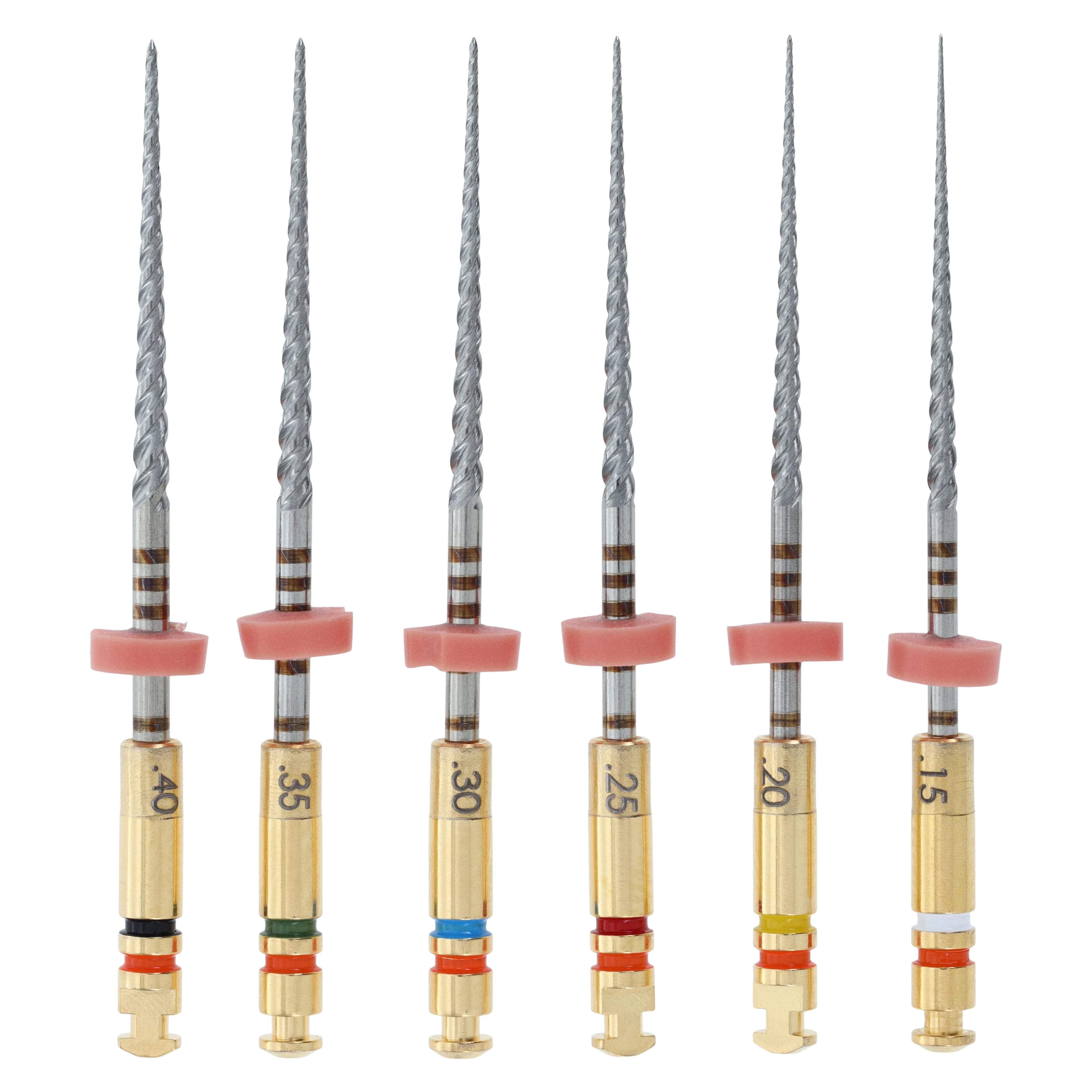 Kerr K3 Nickel-Titanium Rotary Endodontic Files, .06 Taper, 25mm, Assorted #15-40, 6/Pk, 825-6025