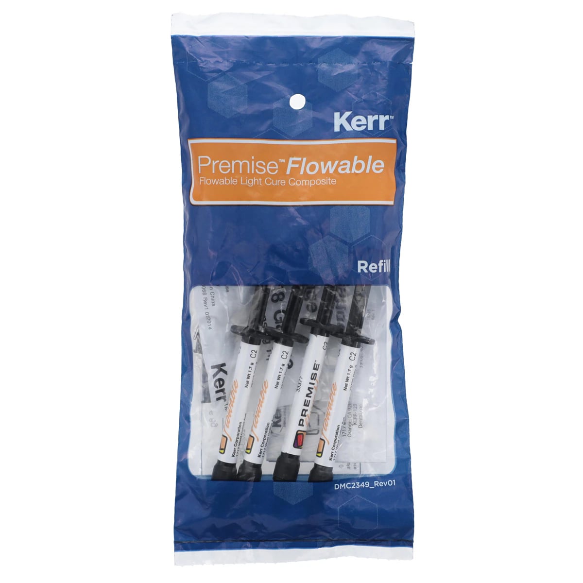 Premise Flowable Nanofilled Composite, Light-Cure, Shade C2, 1.7 g Syringe Refill, 4/Pk, 33377