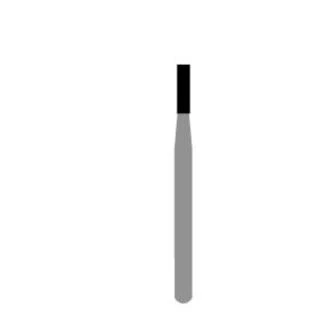 BluWhite Operative Carbide Bur #557, Flat End Cross Cut Fissure, Friction Grip Short Shank, 1.0 mm Diameter, 3.7 mm Head Length, 10/Pkg