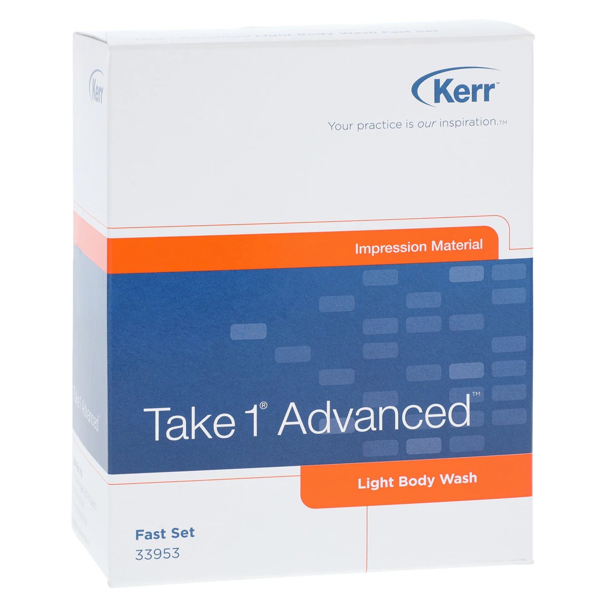 Kerr Take 1 Advanced VPS Impression Material, Light Body Wash, Fast Set, 50 ml Cartridges, 2/Pk, 33953