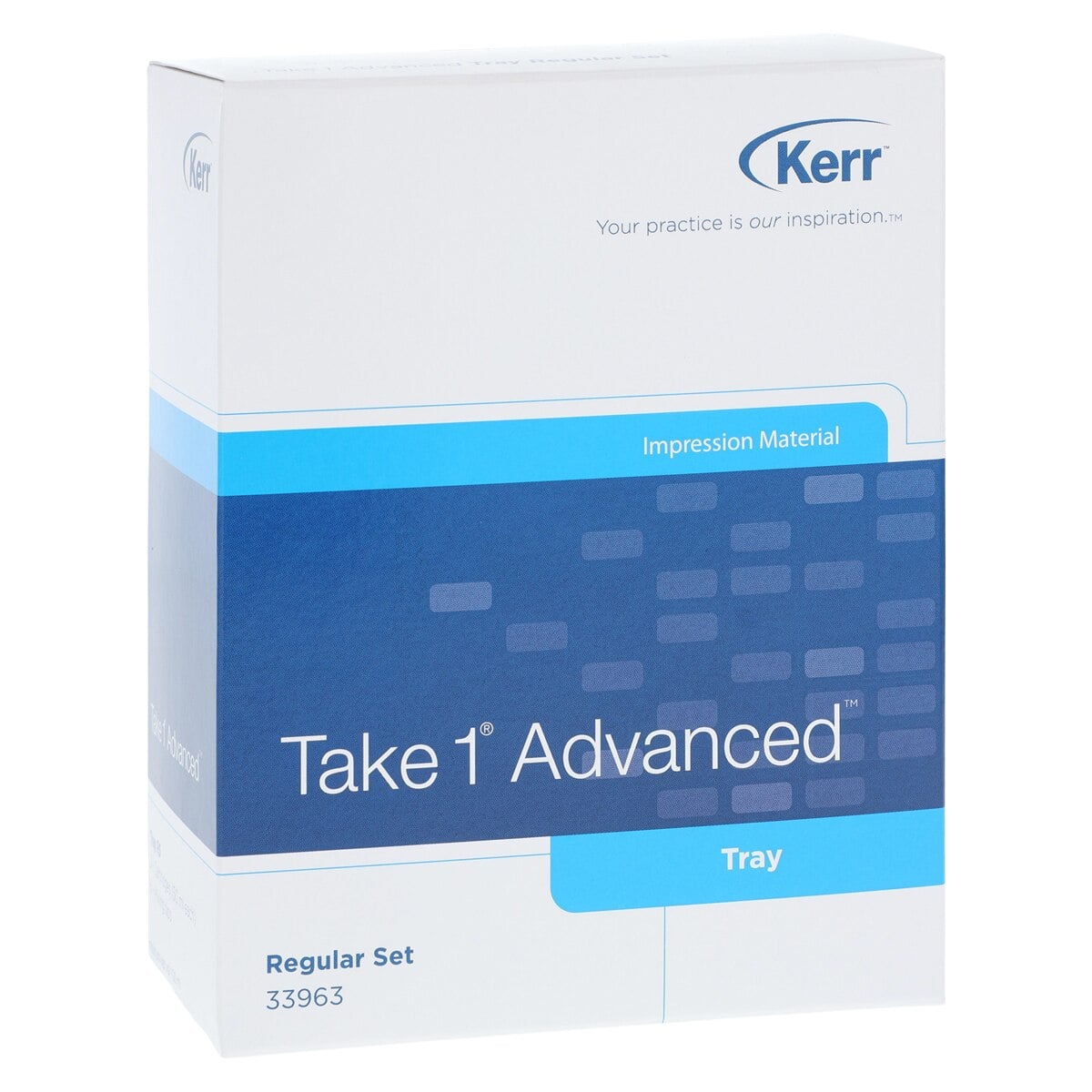 Kerr Take 1 Advanced VPS Impression Material, Tray Regular Set (Dark Blue), 2 x 50 mL Cartridges with 6 Mixing Tips, Refill, #33963
