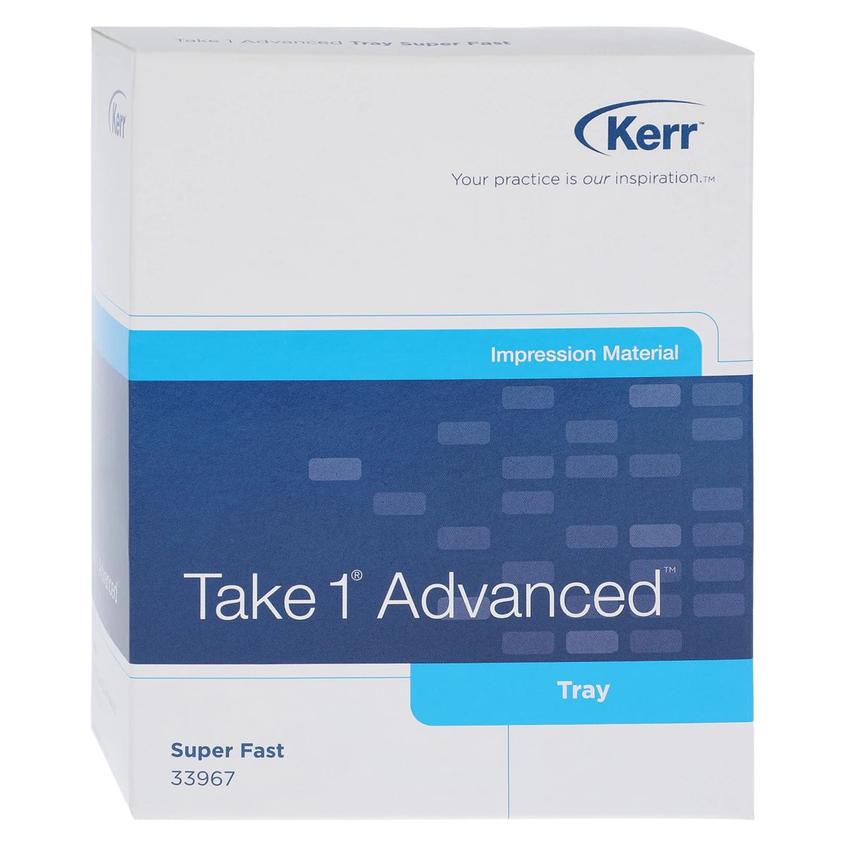 Kerr Take 1 Advanced VPS Impression Material, Tray Body Wash, Super Fast Set, Dark Blue, 50 ml Cartridges, 2/Pk, 33967