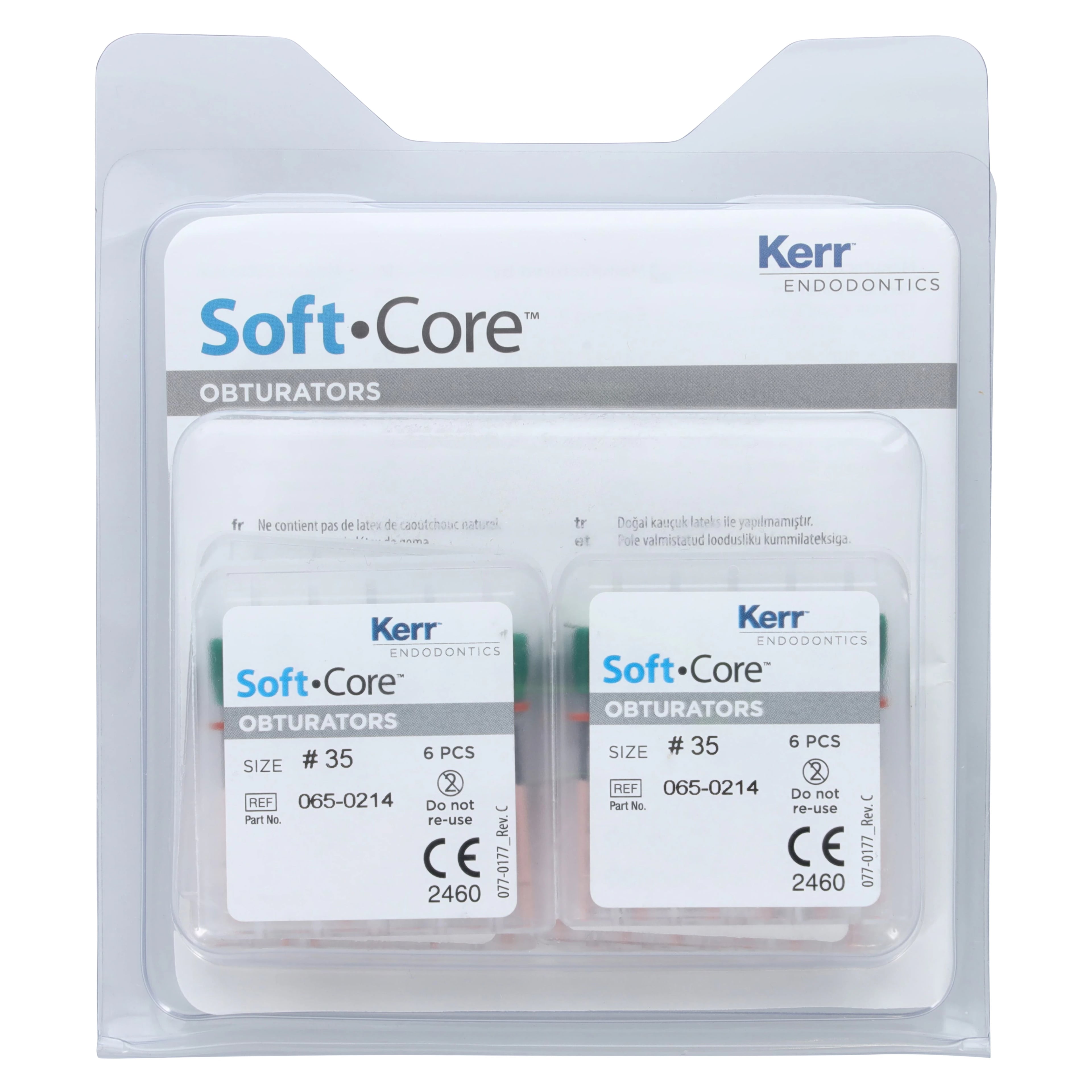 Kerr Soft-Core Obturators, Size #35, Economy Pack, Green, 36/Pk, 972-3135