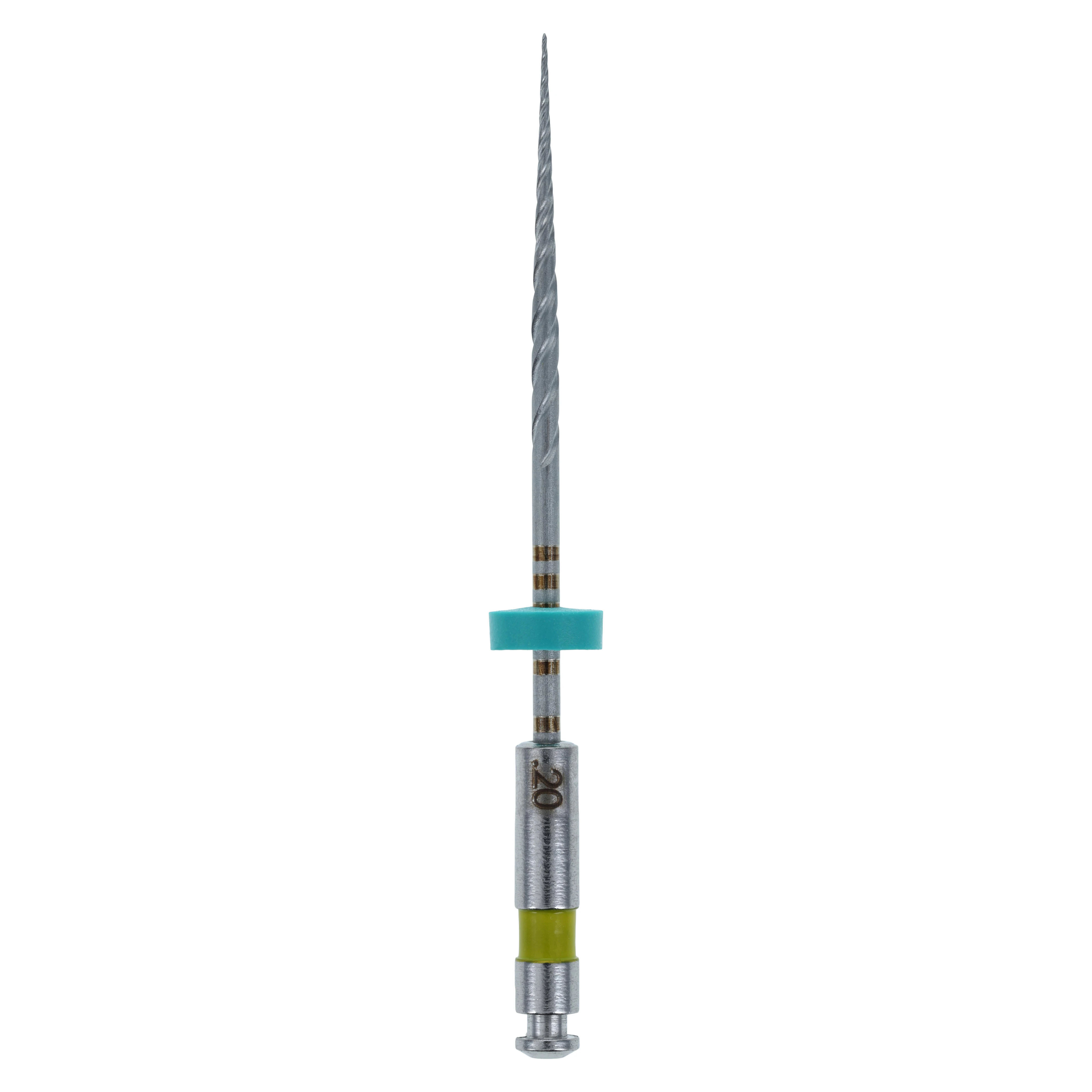 K3XF Nickel Titanium Rotary File, #20, .08 Taper, 25mm, Yellow, 6/Pk, 823-8205