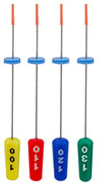 Kerr SimpliFill Apical Gutta Percha Obturators, 50mm, Size 100-130, Assorted, 6/Pack, SFA50F