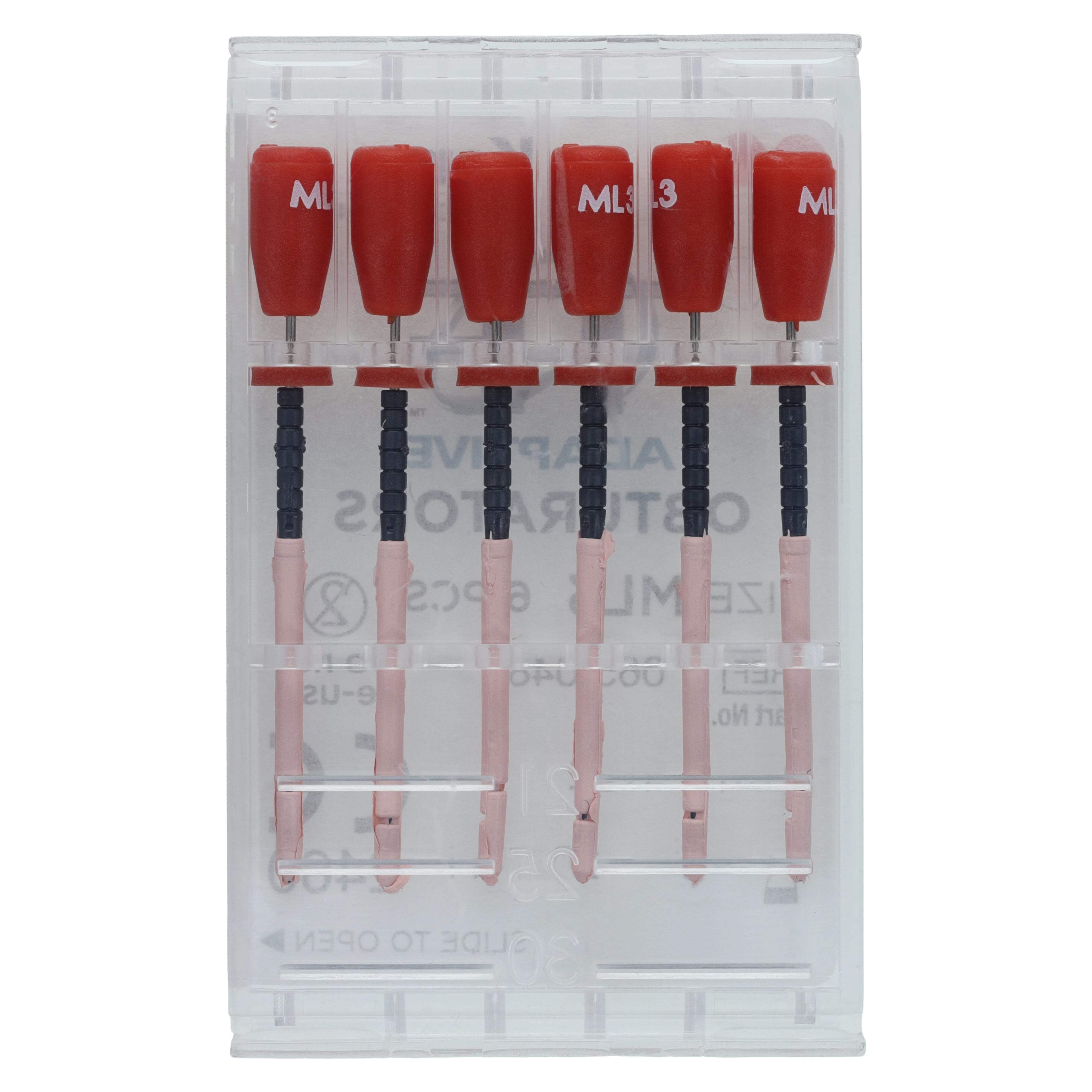 Kerr TF Adaptive Obturators, ML3, Medium/Large, Red, 36/Pack, 815-1564