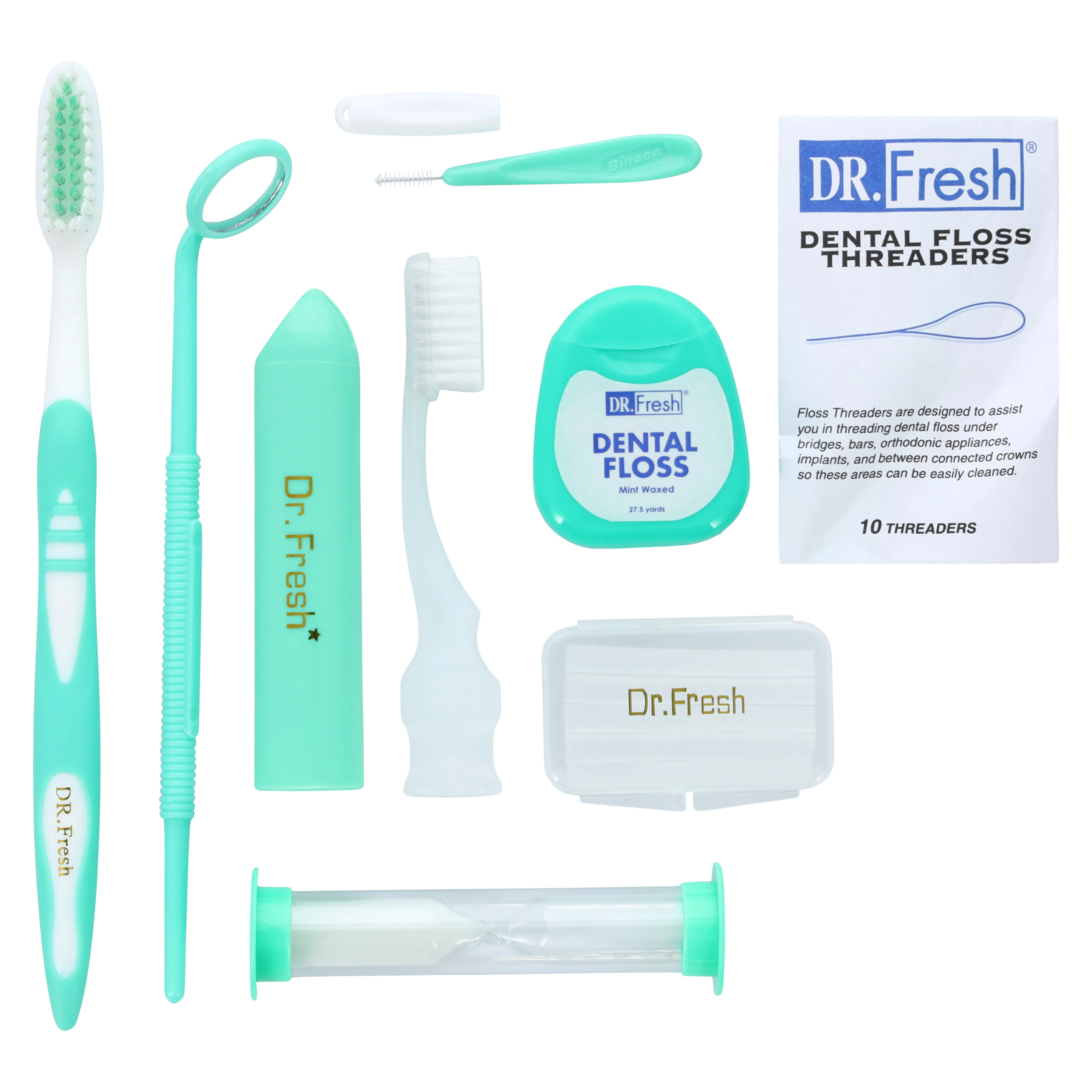 Dr. Fresh Orthodontic Toothbrush Patient Kit, Full Head, 35 Tuft, Each