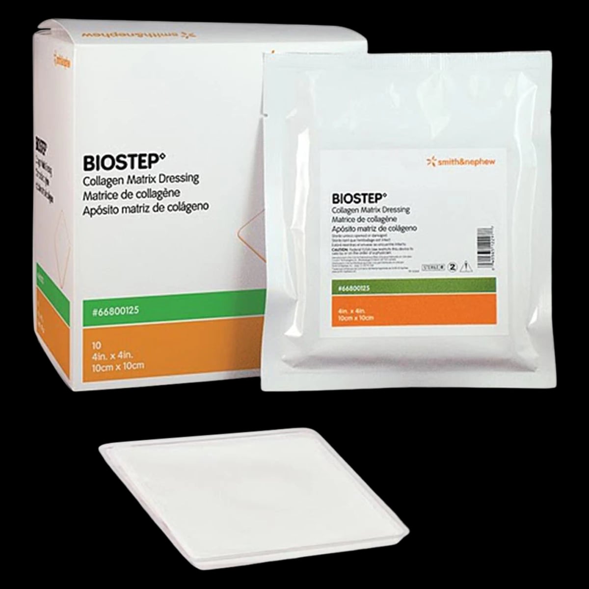 BioStep Matrix Collagen Dressing, 4x4" Adhesive, Smith & Nephew