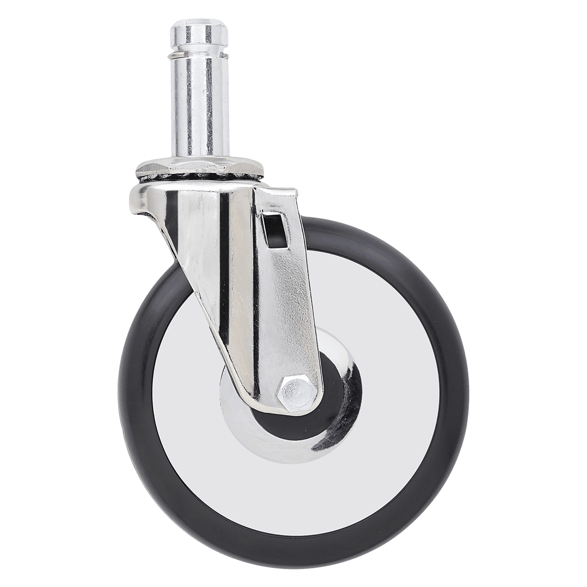 InterMetro Industries Swivel-Stem Caster with Bumper, Replacement Caster (Each)