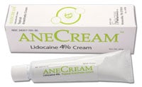 Anecream 4% Lidocaine Topical Cream, 30g Tube