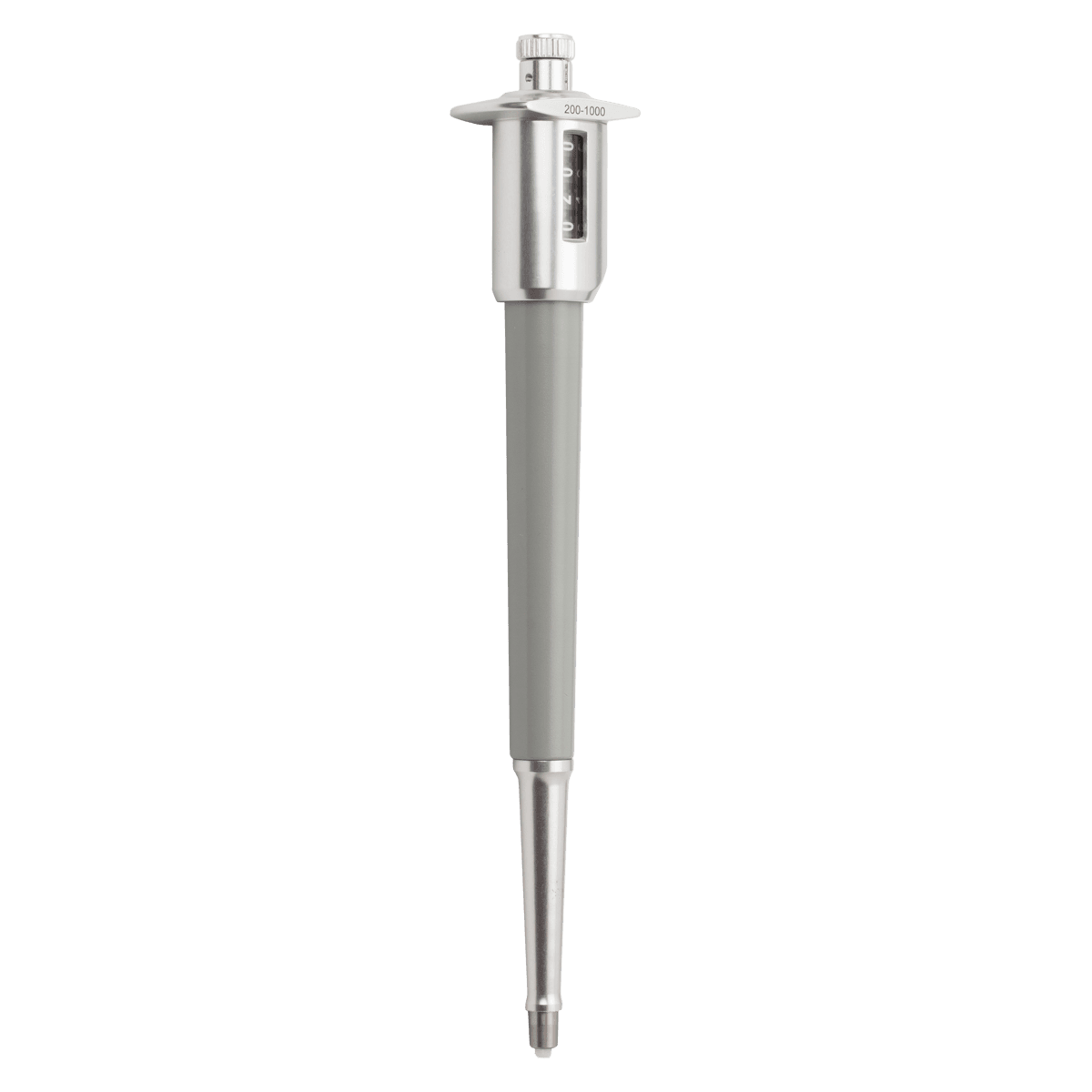 MLA Digital Adjustable Volume Pipette, 200-1000 µL, 5 µL Increments, Gray
