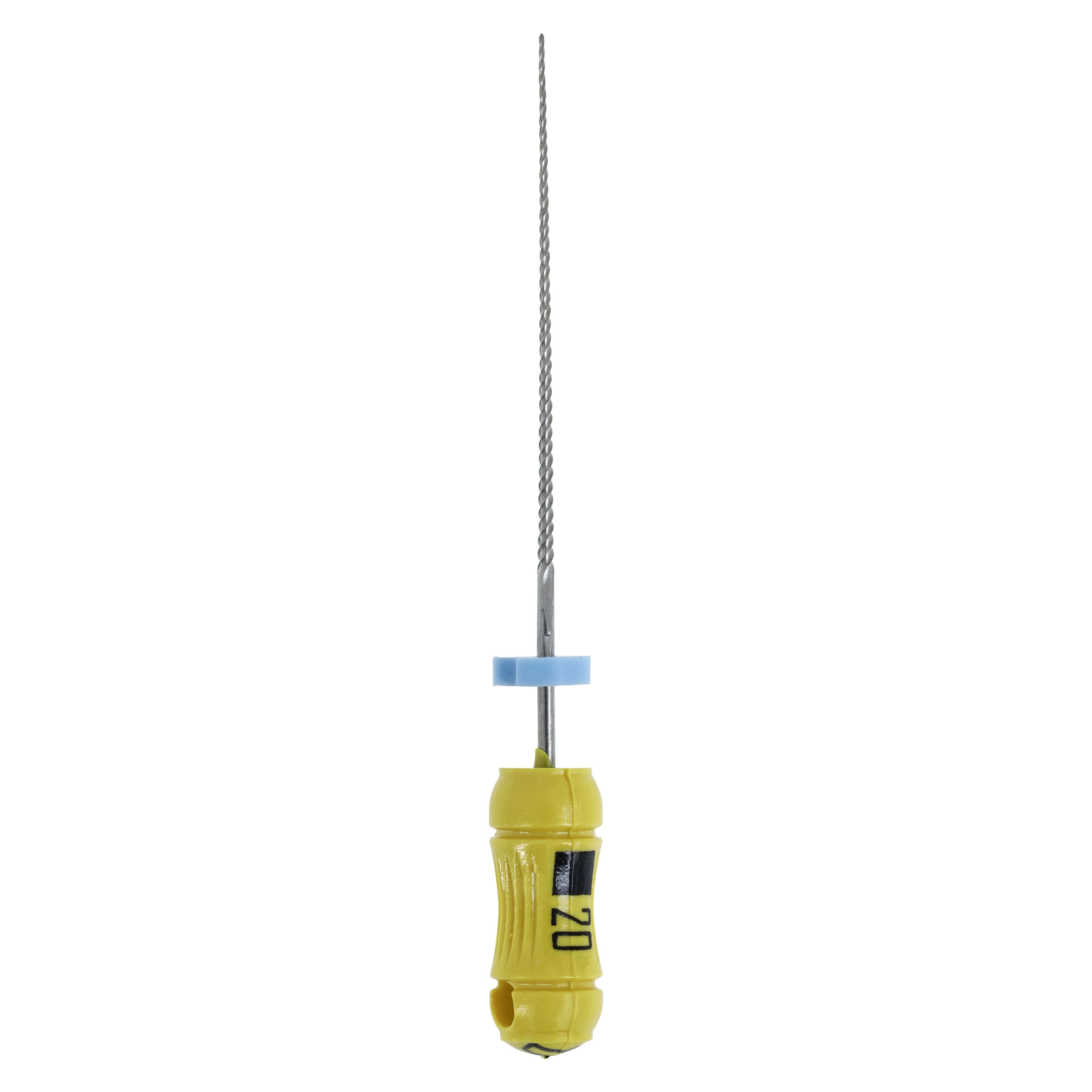 Kerr Endodontics K-Files, Stainless Steel, Size #20, 25mm, Yellow, 6/Pkg, 06064