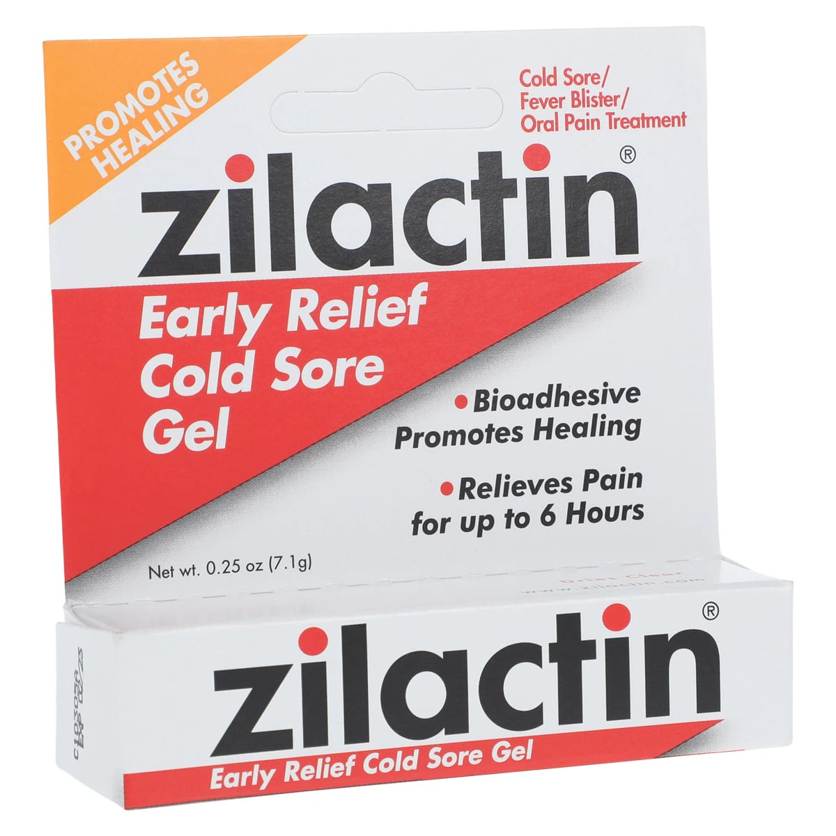 Zilactin Medicated Gel, 0.25 oz/Tube