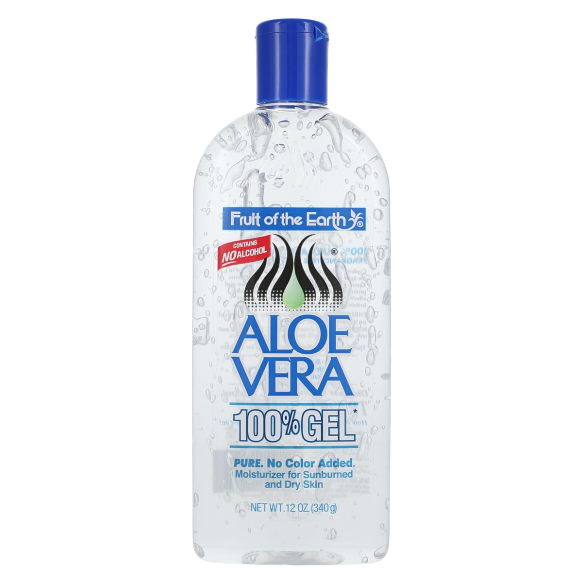 Fruit of the Earth Aloe Vera Gel 100%, Moisturizing Gel, 12 oz Bottle