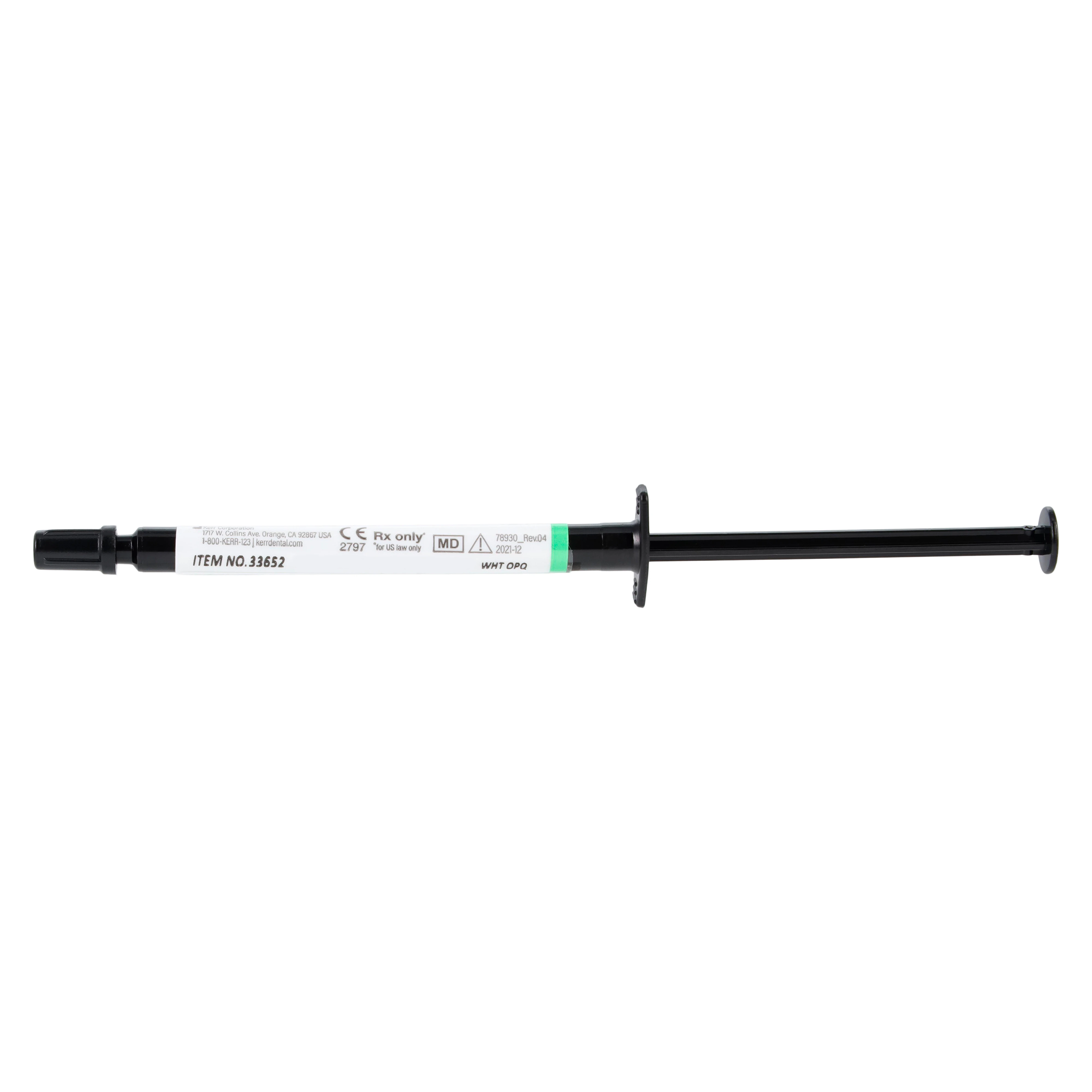 Kerr NX3 Nexus Third Generation Light-Cure Resin Cement Refill Syringe, White Opaque, 1.8 g, 33652