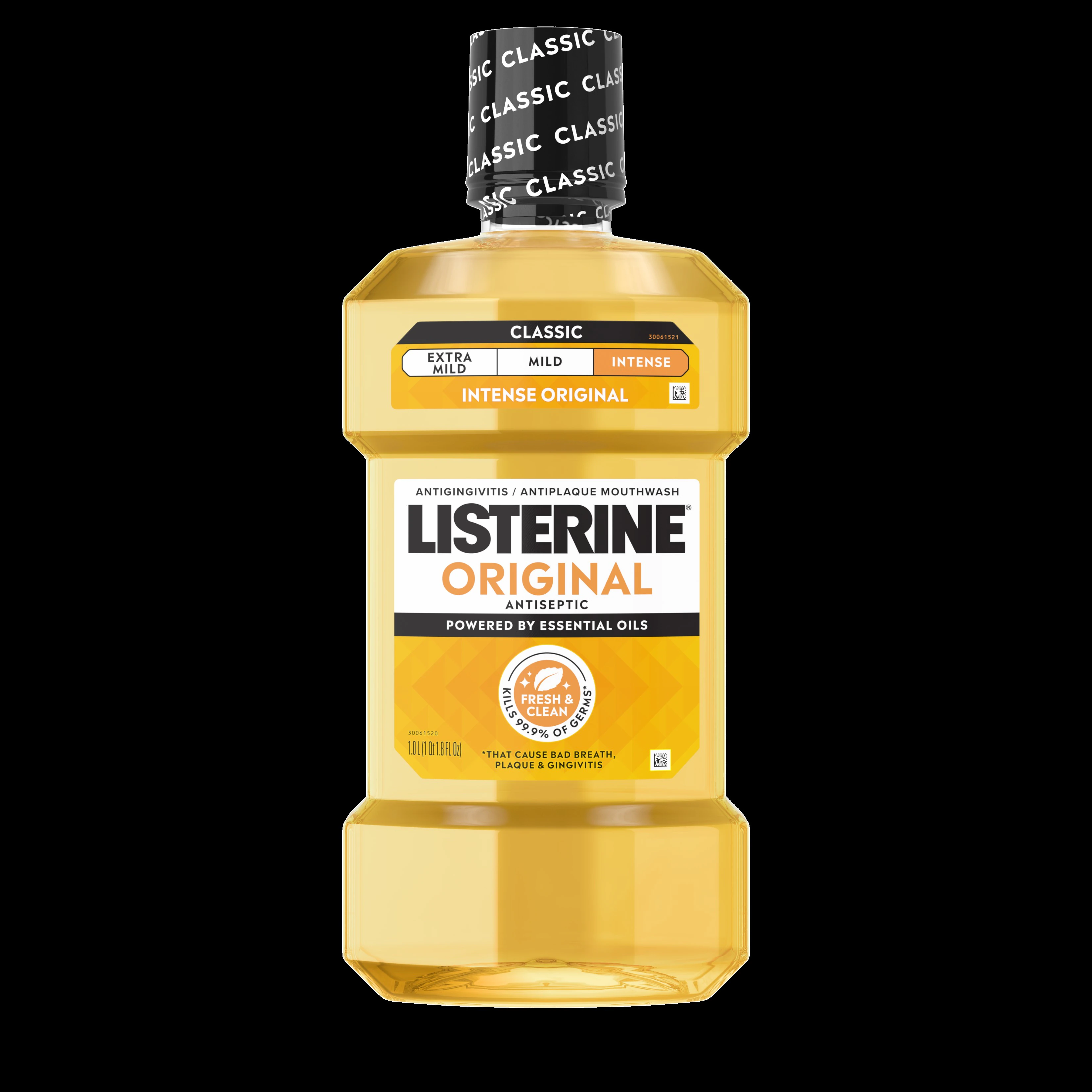 Listerine Mouthwash, Mint Flavor, 1 Liter Bottle