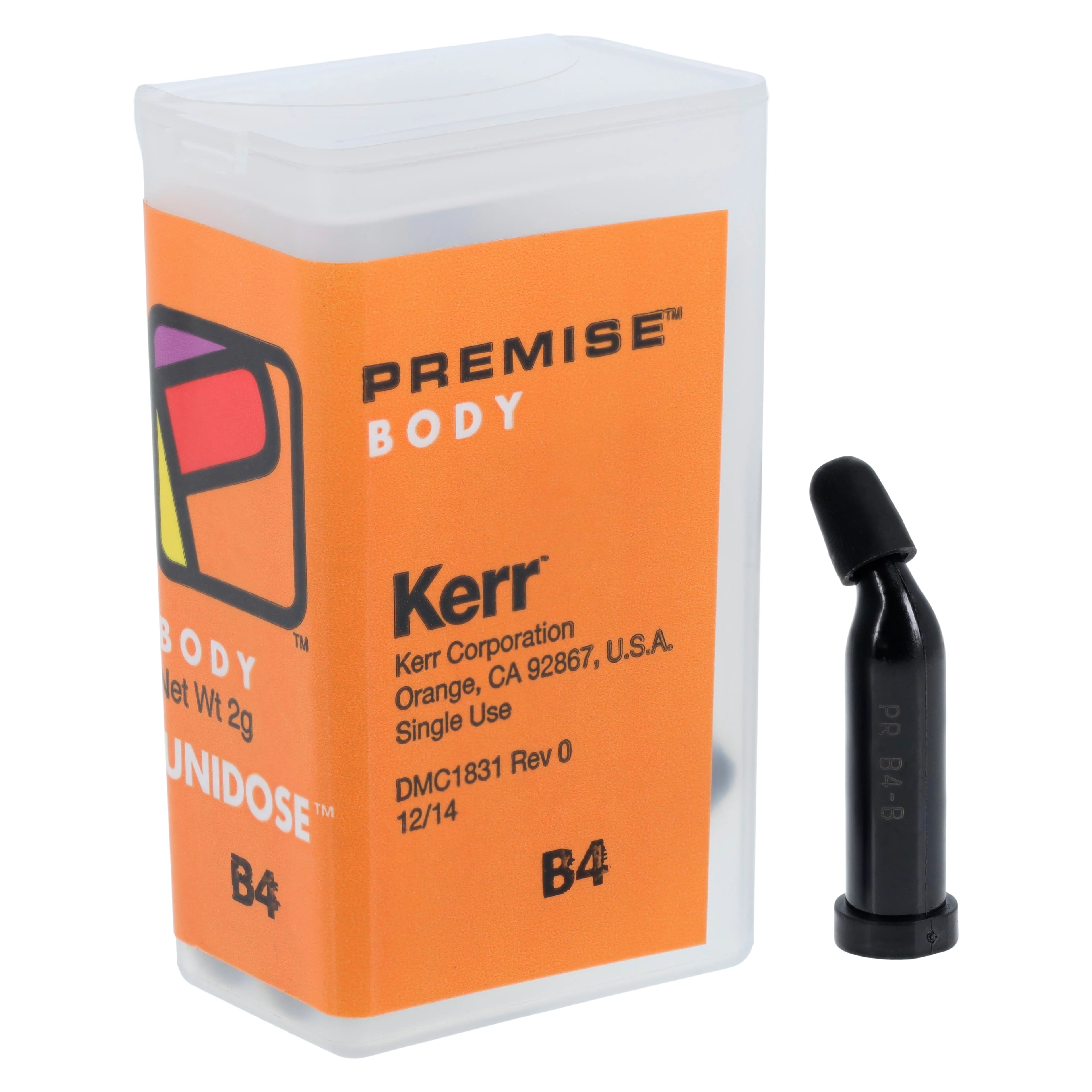 Kerr Premise Universal Nanofilled Composite, Body Shade B4, 0.2 g Unidose Refill, 20/Pkg, #32658