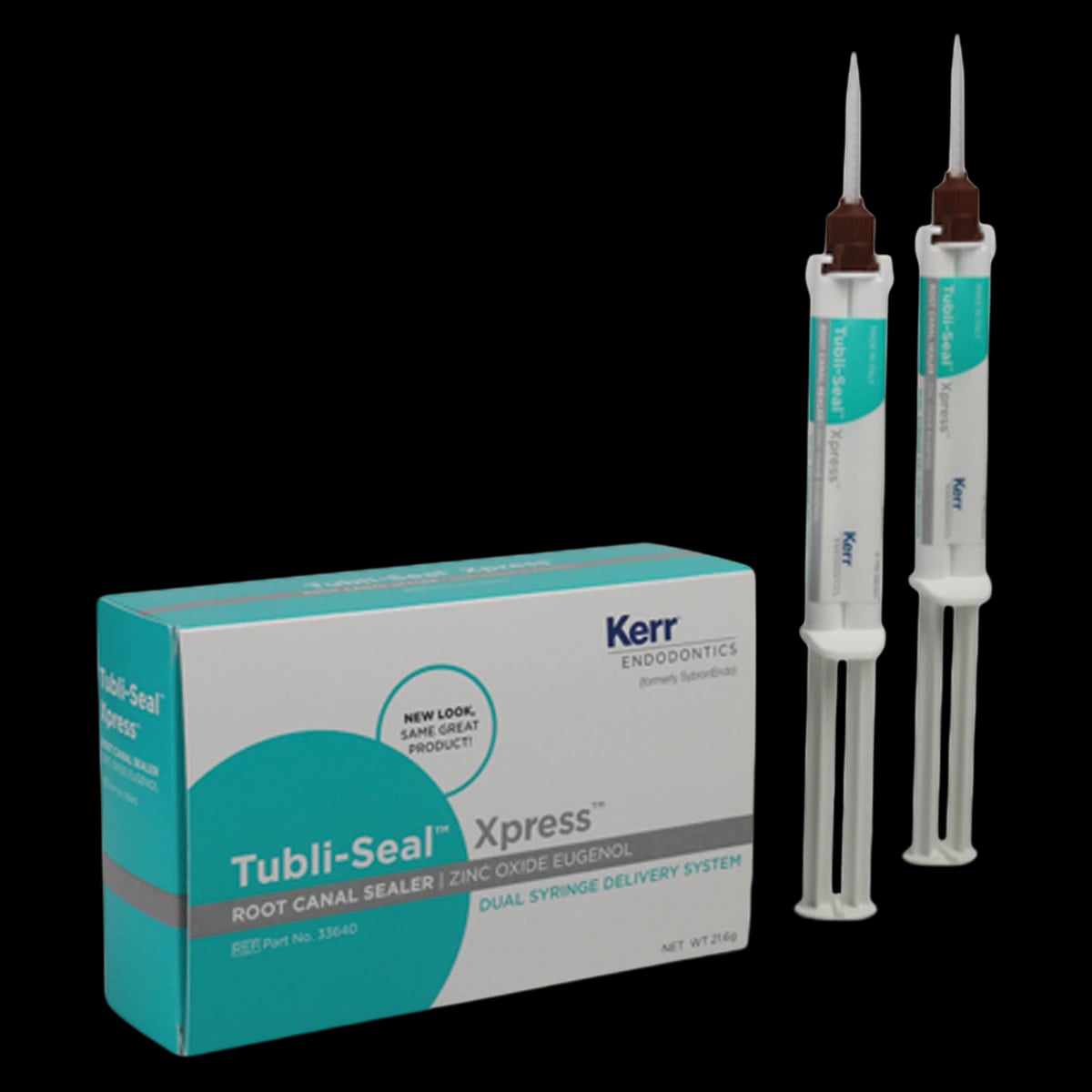 Kerr Tubli-Seal Xpress Root Canal Sealer, Zinc Oxide Eugenol, Automix Syringes, 10.7 g, 2/Pk, 33640