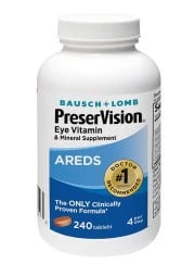 Ocuvite PreserVision Eye Vitamin Supplement Tablets, 240/Bottle