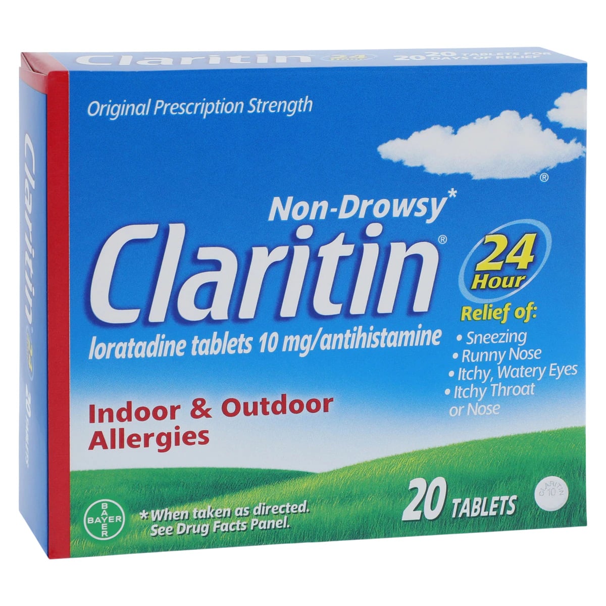 Claritin Allergy Tablets, 10mg, 20/Box