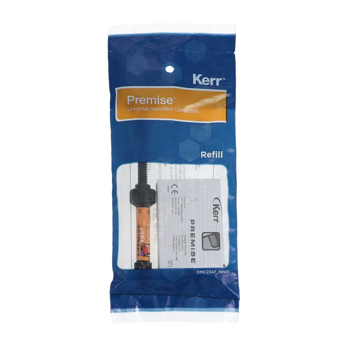 Kerr Premise Universal Nanofilled Composite Syringe Refill, Shade C3 Body, 4g, #32628