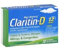 Claritin-D Allergy Tablets, 5mg/120mg, 20 Tablets/Box