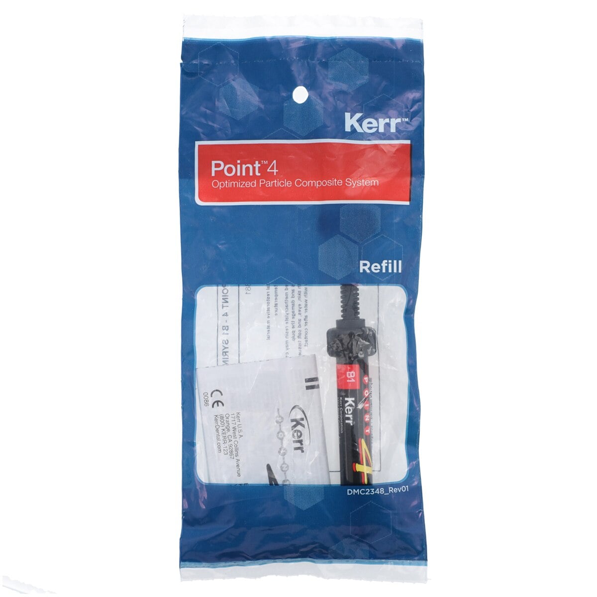 Kerr Point 4 Optimized Particle Composite Syringe Refill, Shade B1 Body, 4 g, 1/Pk, 29881