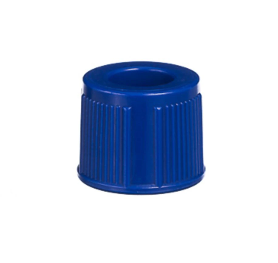 Greiner Bio-One Snap Cap for 13mm Tubes, Royal Blue, Non-Sterile, Disposable, 5000/Case