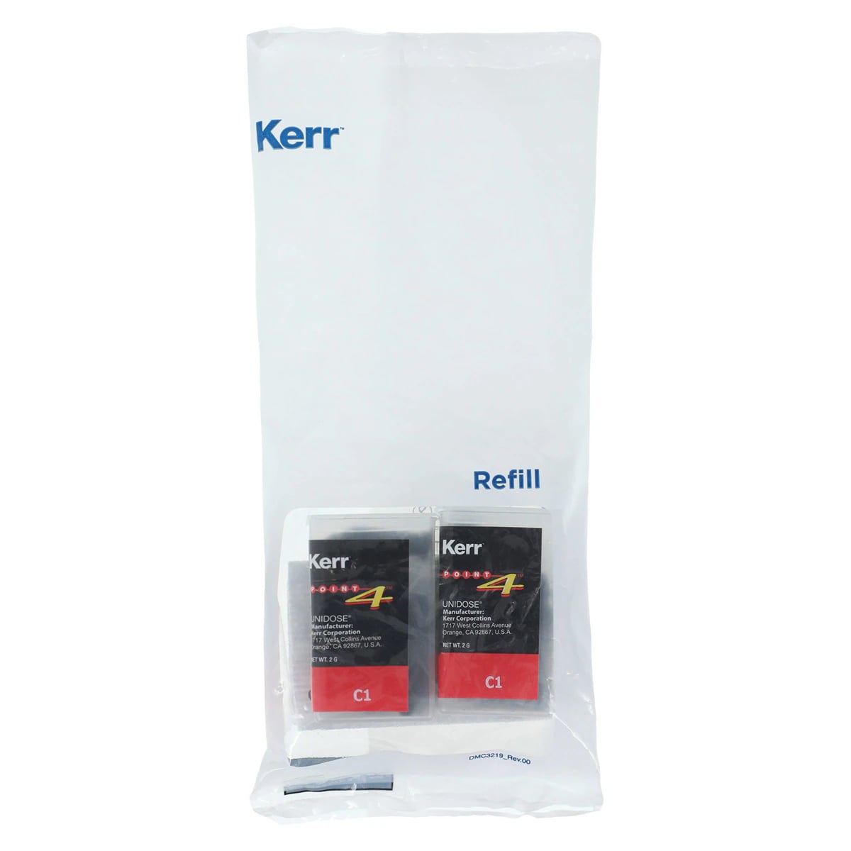 Kerr Point 4 Optimized Particle Composite Unidose Refill, C1 Body, Light-Cure, 0.2 g, 20/Pk, 29907