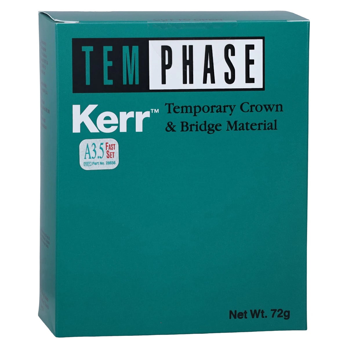 Kerr Temphase Automix Temporary Crown & Bridge Material Refill, Fast Set, Shade A3.5, 72 g Cartridge with 12 Mixing Tips, 28656