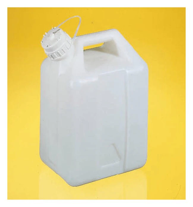 Nalgene Graduated Jerrican HDPE, 1.5 gal, White, Screw Cap with Pour Spout, Each