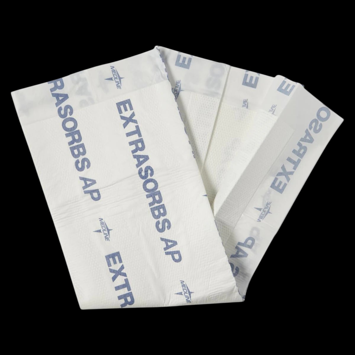 Medline Ultrasorbs AP Incontinence Underpad, Super Absorbent, 30" x 36", White/Blue, 5/Bag