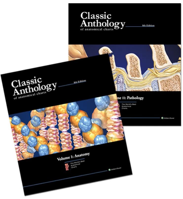 Classic Anthology of Anatomical Charts, 7th Edition Educational Book, 101 Pages